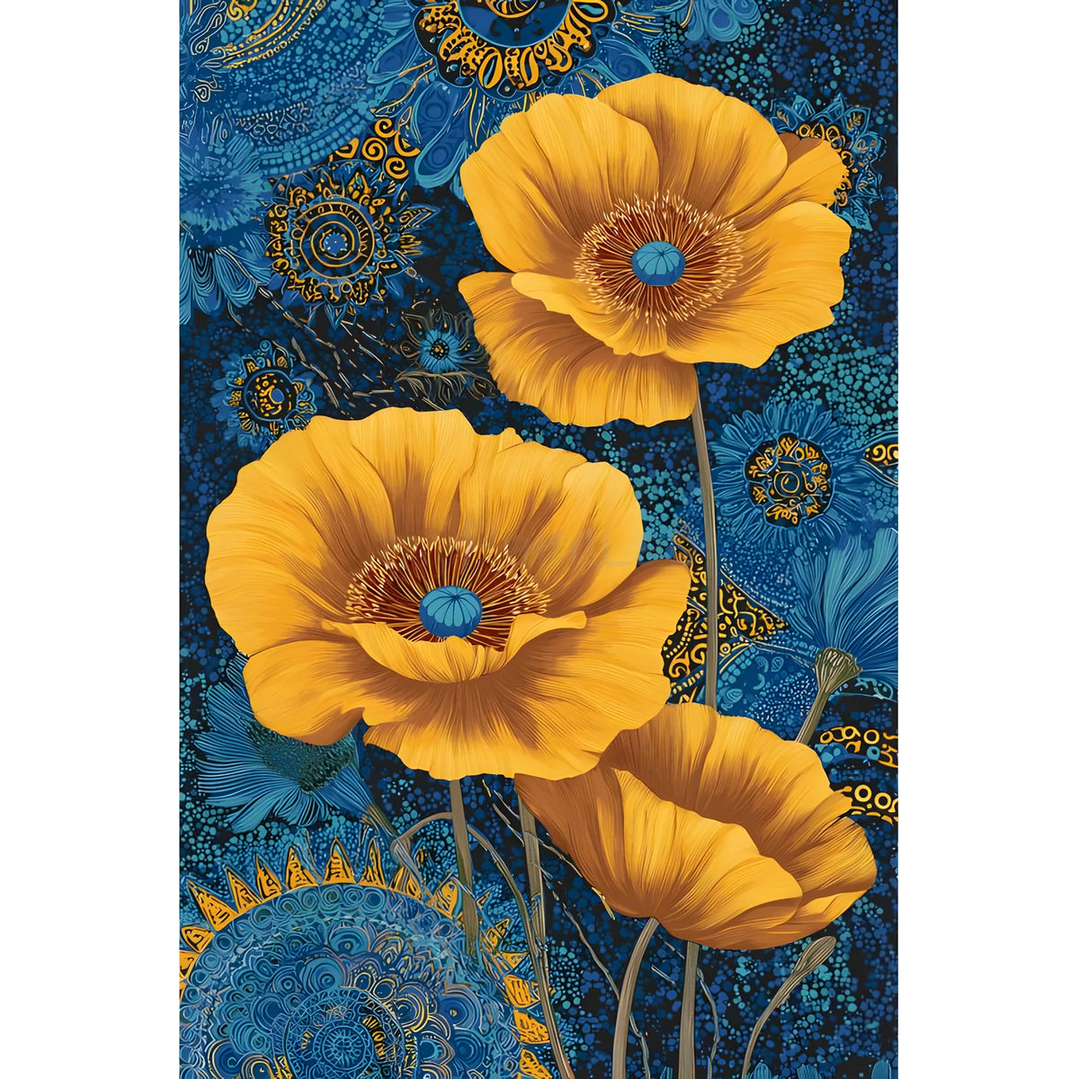 Malen nach Zahlen Blumen