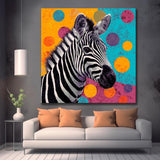 Malen nach Zahlen Zebra Punkte schwarz
