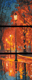 Malen nach Zahlen Herbst Abend - 3-teilig (Triptychon)-SS-547-3-teilig