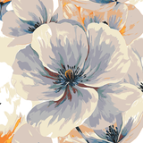 Malen nach Zahlen Blume weiss
