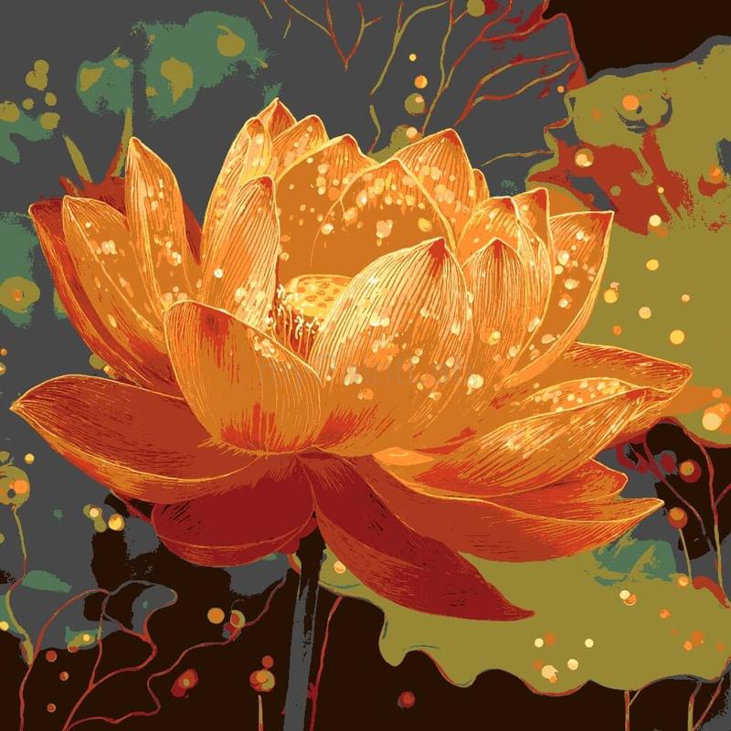 Malen nach Zahlen Blume