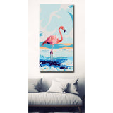 Malen nach Zahlen Flamingo auf Wolken