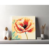 Malen nach Zahlen Blume rosa