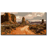 Malen nach Zahlen Amerika Wild West Landschaft