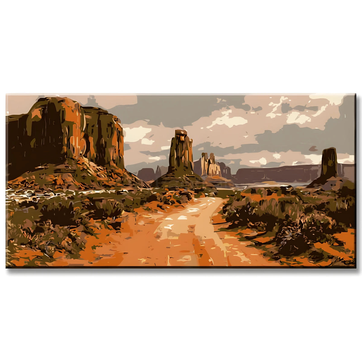 Malen nach Zahlen Amerika Wild West Landschaft