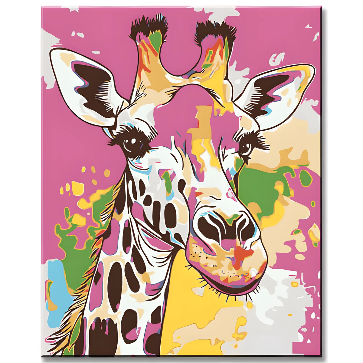 Malen nach Zahlen Giraffe Malerei TierKunst
