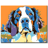 Malen nach Zahlen Hund Tierkunst