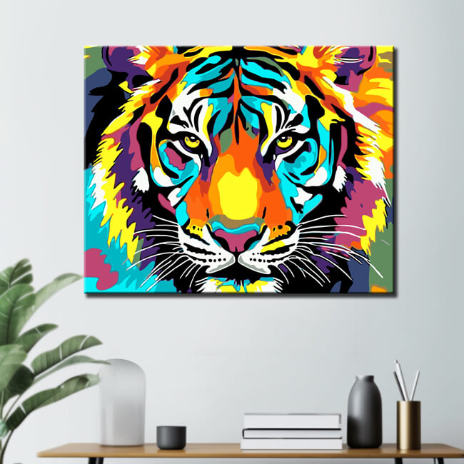 Malen nach Zahlen Tiger Portrait Tiere TierKunst