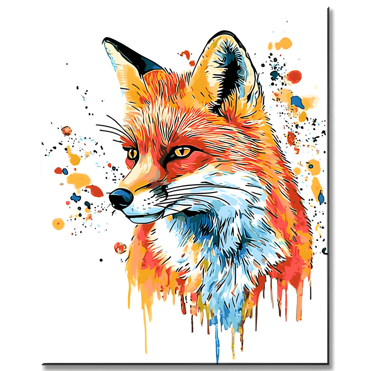 Malen nach Zahlen Fuchs Tiere Moderne TierKunst Malerei