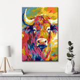 Malen nach Zahlen Büffel Tier Moderne TierKunst