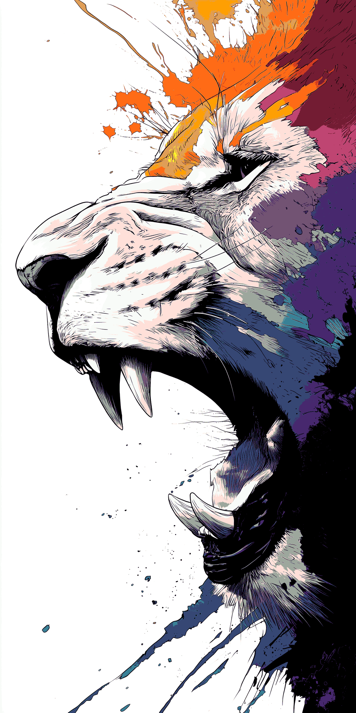 Malen nach Zahlen Elefant Stoßzahn Moderne TierKunst