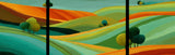 Malen nach Zahlen bunte Felder - 3-teilig (Triptychon)-SS-110-3-teilig