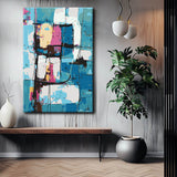 Malen nach Zahlen Abstrakte Kunst Zurück in die Kälte I