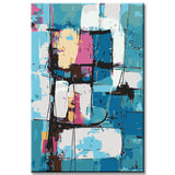 Malen nach Zahlen Abstrakte Kunst Zurück in die Kälte I