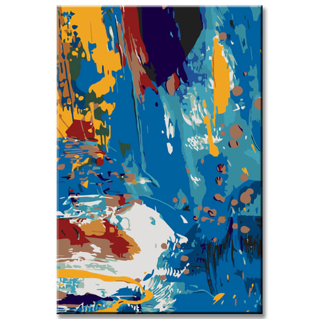 Malen nach Zahlen Abstrakte Topaz Kunst I