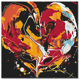 Malen nach Zahlen Abstrakte Kunst Die Liebe I