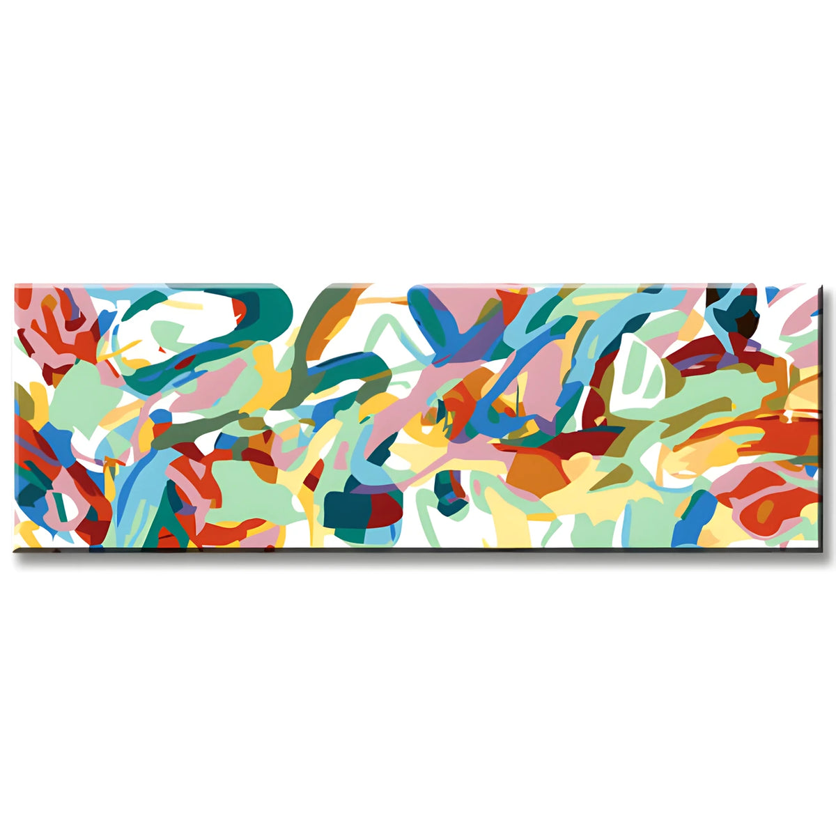 Malen nach Zahlen Panorama Abstrakte Kunst Mut II