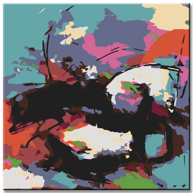 Malen nach Zahlen Abstrakt Farbhimmel III