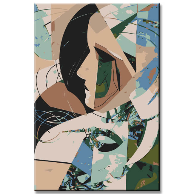 Malen nach Zahlen Abstrakt Fotocollagen II