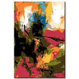 Malen nach Zahlen Abstrakt Sommernacht II