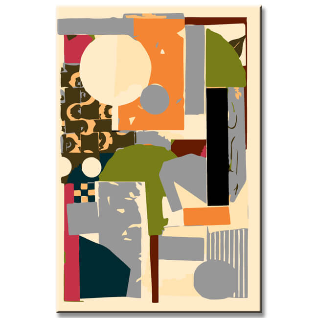 Malen nach Zahlen Abstrakt Farbgestaltung II