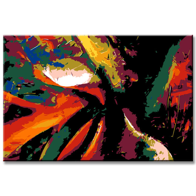 Malen nach Zahlen Abstrakt Das Erwachen II