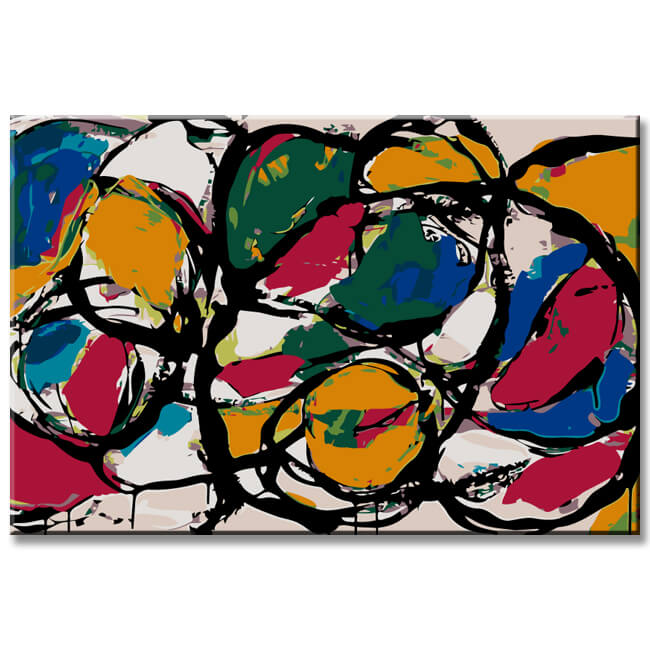 Malen nach Zahlen Abstrakt Schwärmerei II