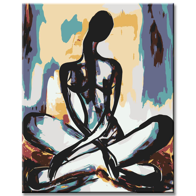 Malen nach Zahlen Abstrakt Balance II