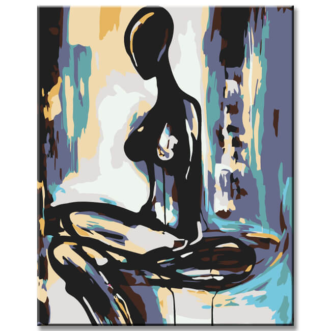 Malen nach Zahlen Abstrakt Balance I