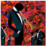 Malen nach Zahlen Abstrakte Kunst Jazz Musiker