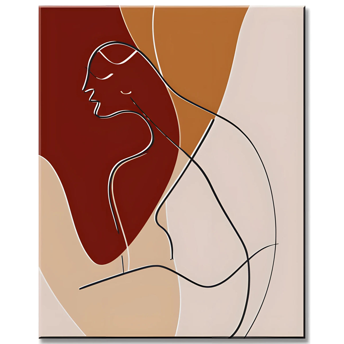 Malen nach Zahlen Minimalismus Frauenkörper LinienKunst