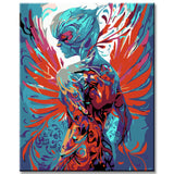 Malen nach Zahlen Abstrakt Phoenix Kunst