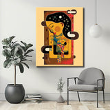 Malen nach Zahlen Abstrakt der nächste Kuss