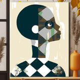 Malen nach Zahlen Abstrakte Gesichter II