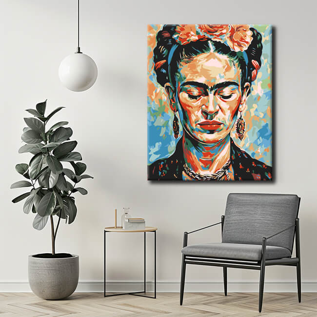 Malen nach Zahlen Abstrakt Frida Kahlo