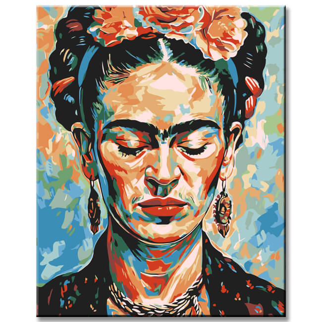 Malen nach Zahlen Abstrakt Frida Kahlo