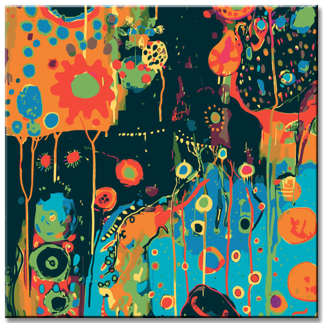 Malen nach Zahlen Im Wald