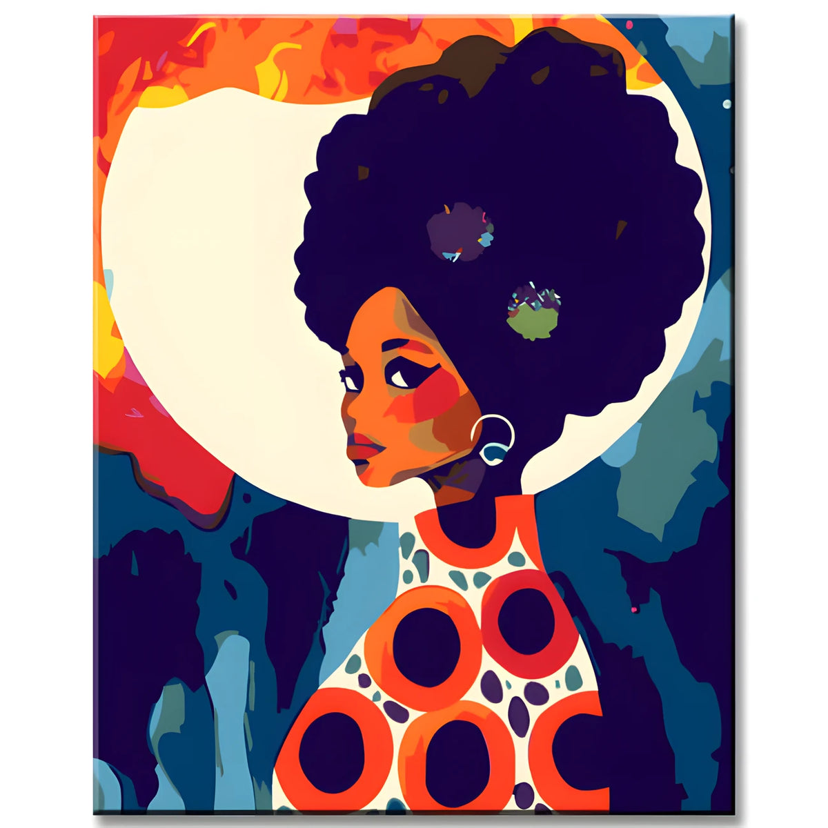 Malen nach Zahlen Abstrakte Afro Kunst