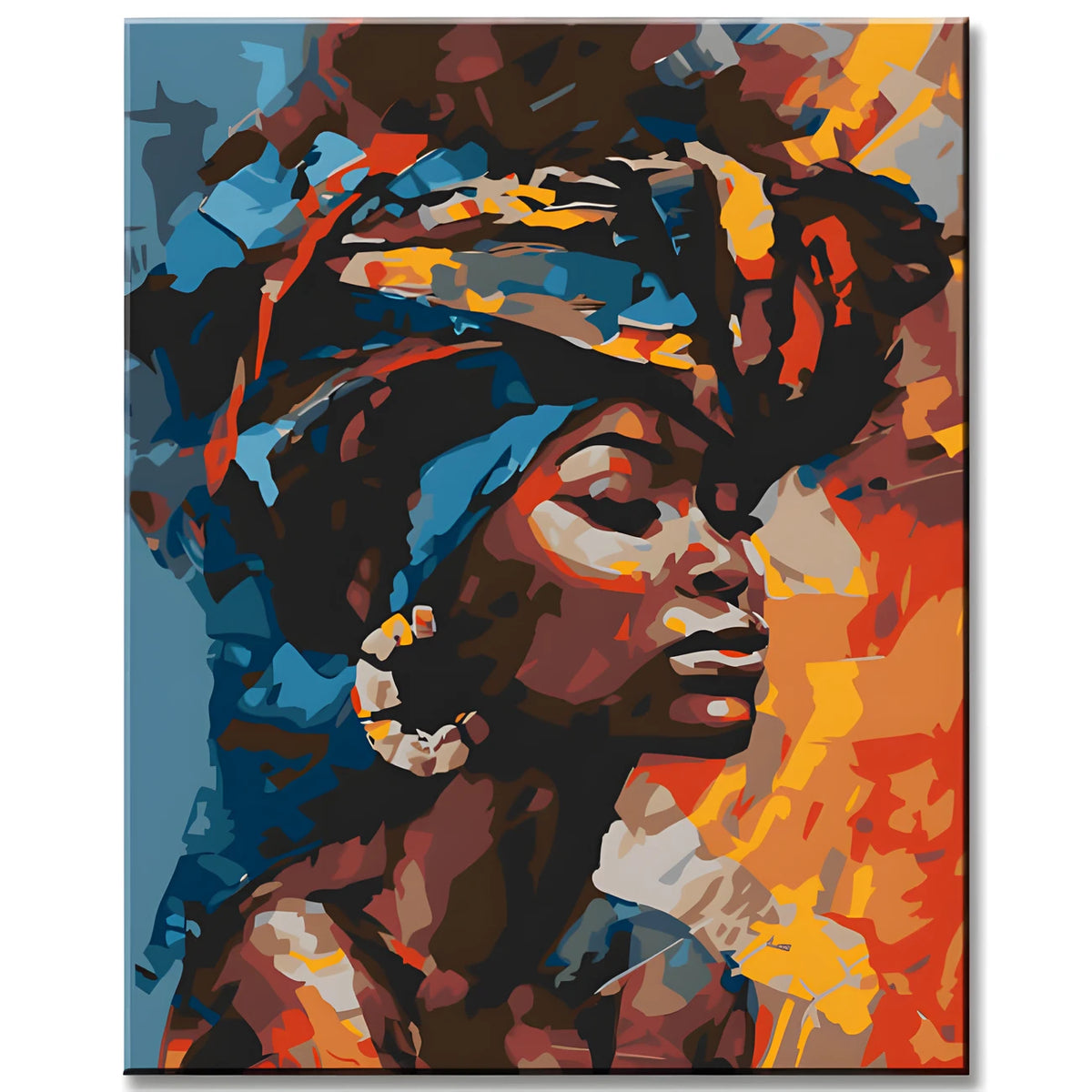 Malen nach Zahlen Abstrakte Afro Kunst Verlieben