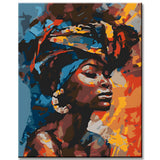 Malen nach Zahlen Abstrakte Afro Kunst Verlieben