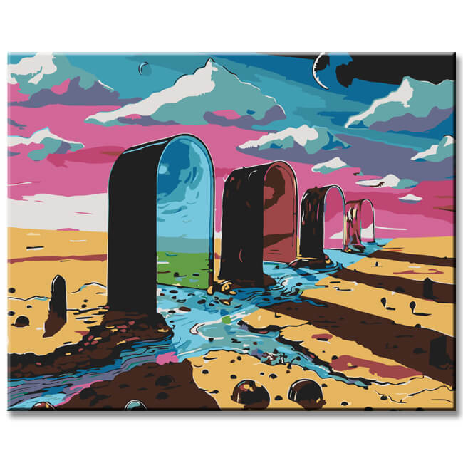 Malen nach Zahlen Zwischen dem Nirgendwo