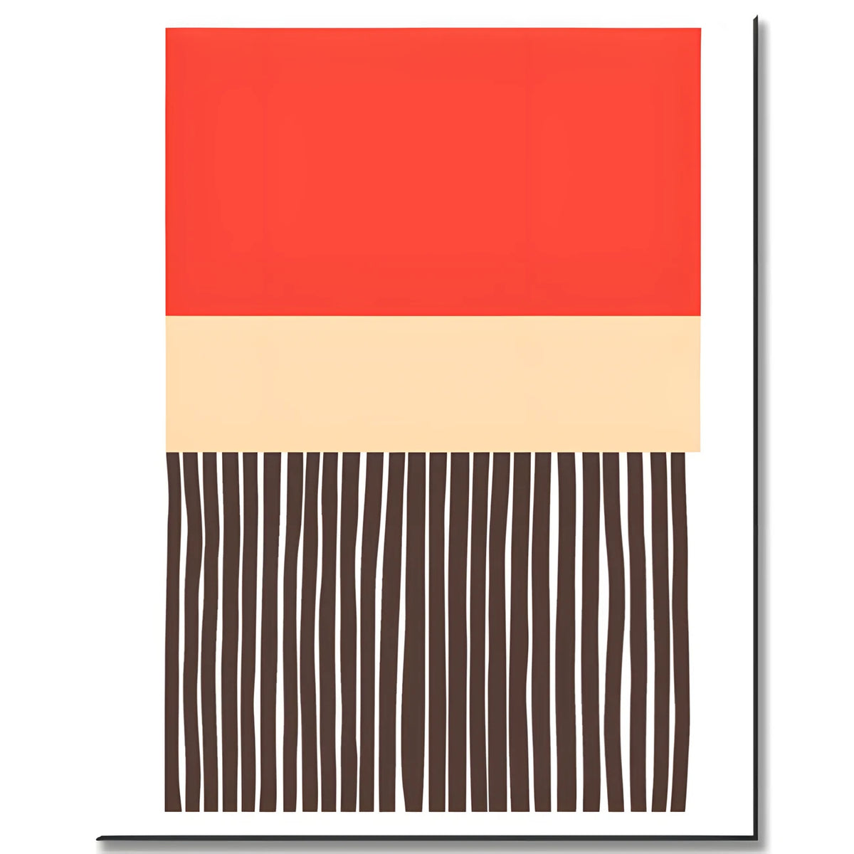 Malen nach Zahlen Leuchtend Orange Beige Schwarz