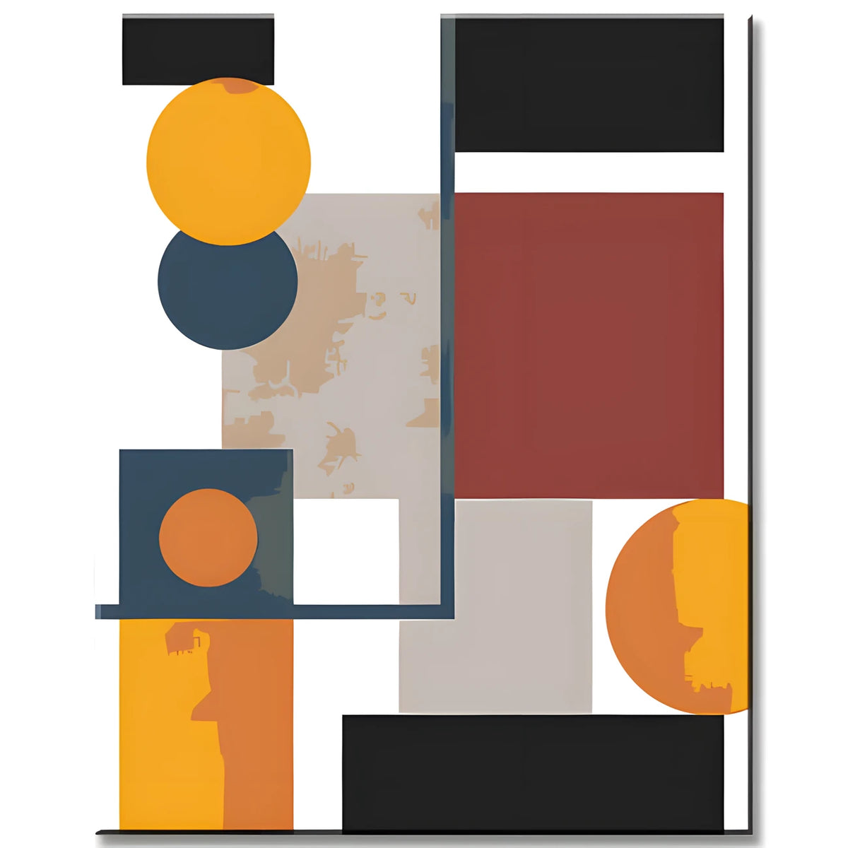 Malen nach Zahlen Abstrakte Geometrie Kunst