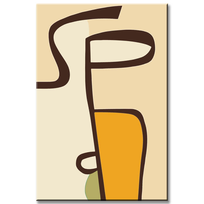 Malen nach Zahlen Kunst Minimalismus Abstrakte Formen