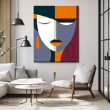 Malen nach Zahlen Kunst Minimalismus Einfache Formen Auge I