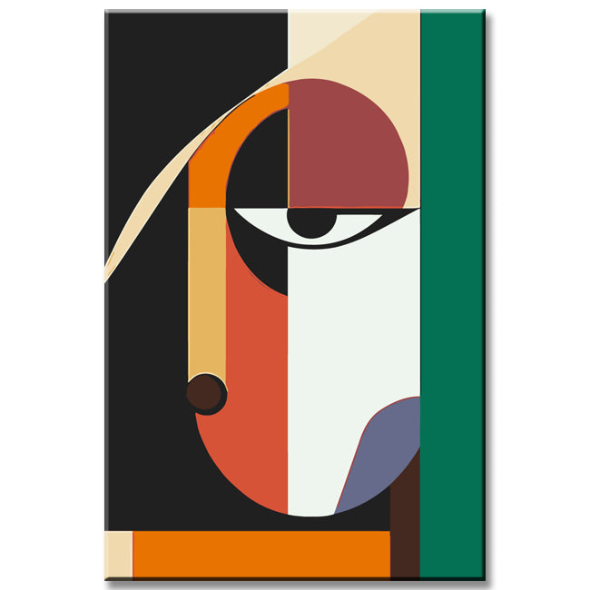 Malen nach Zahlen Kunst Minimalismus Einfache Formen Auge II