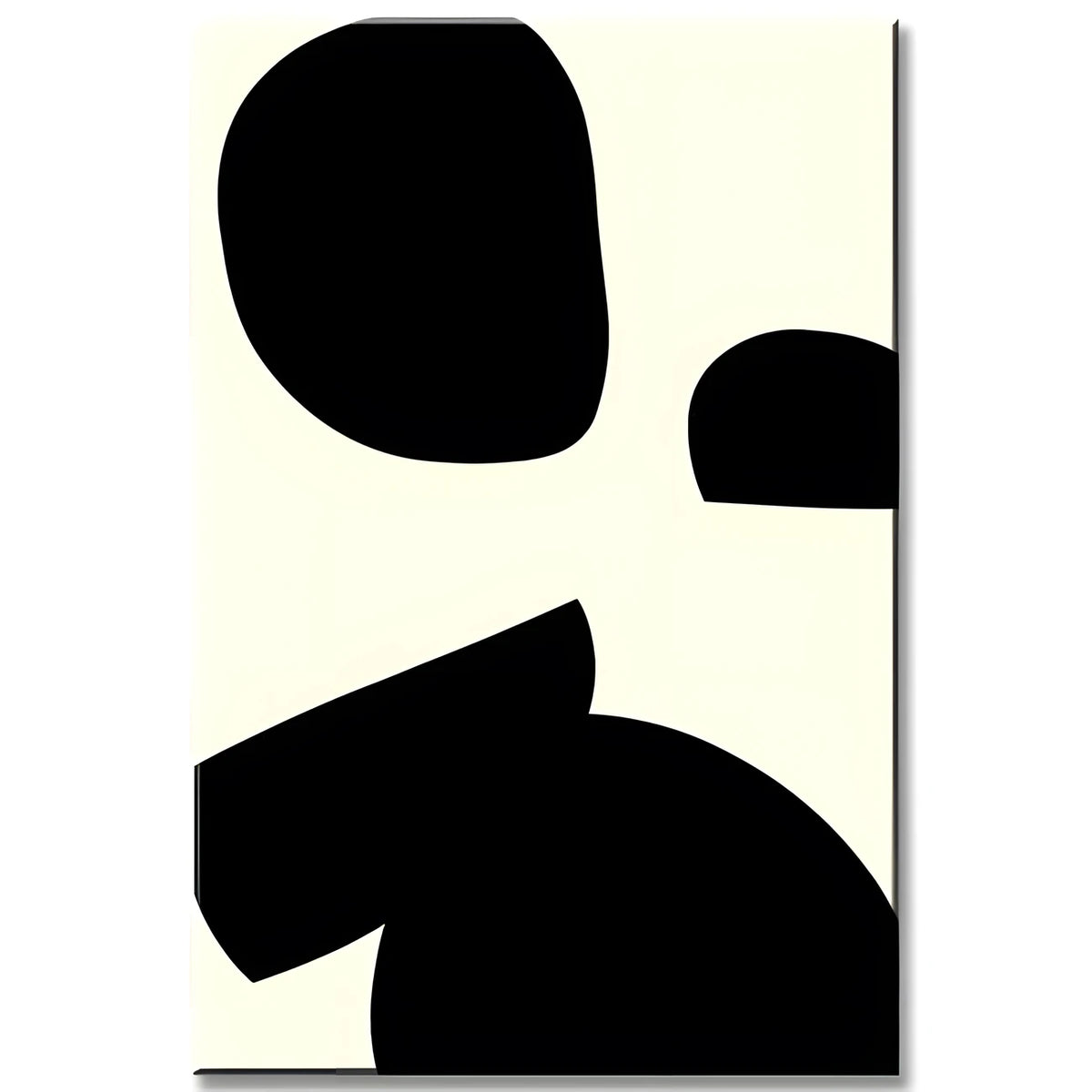 Malen nach Zahlen Kunst Minimalismus Freie Gestaltung Schwarz I