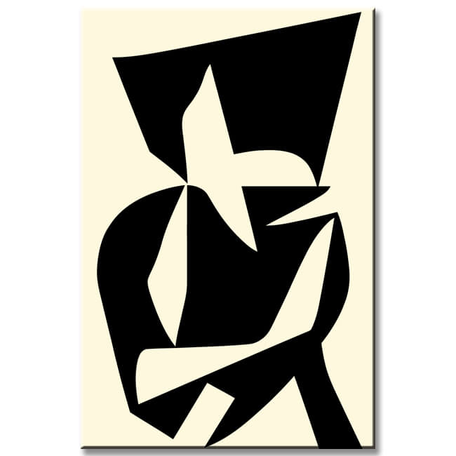 Malen nach Zahlen Kunst Minimalismus Freie Gestaltung Schwarz II