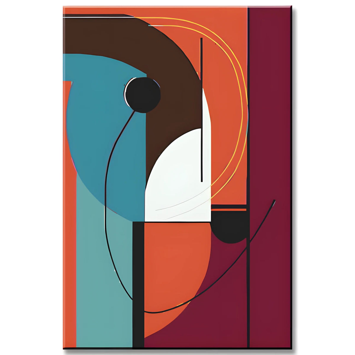 Malen nach Zahlen Kunst Geometische Abstrakte Figuren III