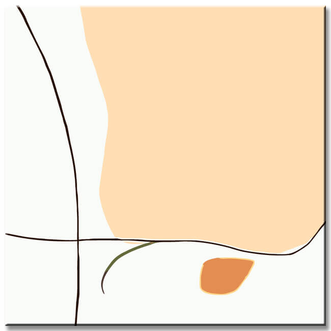 Malen nach Zahlen Kunst Minimalismus Freie Gestaltung Geometrie III